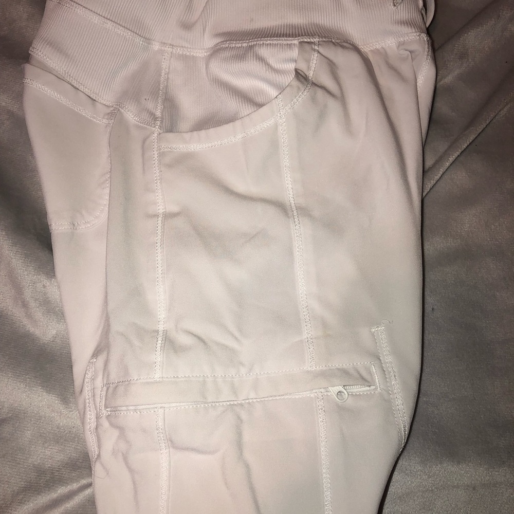 Cherokee Infinity Drawstring White Scrub Pants - image 6